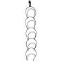 Oteshina Interlink Ties Hats Clothes Holder Wire Stackable Rack Organizer Door Hanger - Clothes Travel Shelf Pants Wall Stand Toddler Pack Standing Girls Stacker Dividers Hanger Retail Kids Scarf