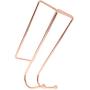 Juvale 5-Piece Cubicle Set - Rose Gold Double Hook Coat Hanger with Fabric Panel Clips (4 Colors)