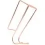 Juvale 5-Piece Cubicle Set - Rose Gold Double Hook Coat Hanger with Fabric Panel Clips (4 Colors)