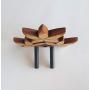 Ukulele Wall Mount Hanger, Plumeria, Tropical Art
