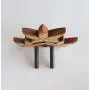 Ukulele Wall Mount Hanger, Plumeria, Tropical Art