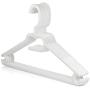 HANGERWORLD 10 Black 16inch Plastic All Purpose Coat Clothes Garment Bar Hanger Swivel Hook