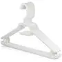 HANGERWORLD 10 Black 16inch Plastic All Purpose Coat Clothes Garment Bar Hanger Swivel Hook