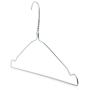 HANGERWORLD 100 Silver 16inch Metal 10 Gauge Wire Remat Pants Bar Coat Clothes Garment Hangers Notched