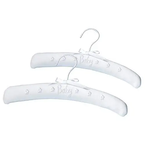 Lillian Rose Baby Cloth Hangers, White, 12", 2 Count Lillian Rose Baby Cloth Hangers, White, 12", 2 Count