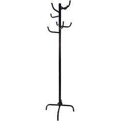 Y.H.Valuable Coat Racks Simple Black Coat Rack Floor Rack Wrought Iron Modern Minimalist Clothes Rack Bedroom Fashion Floor Hanger Entryway Furniture