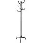 Y.H.Valuable Coat Racks Simple Black Coat Rack Floor Rack Wrought Iron Modern Minimalist Clothes Rack Bedroom Fashion Floor Hanger Entryway Furniture