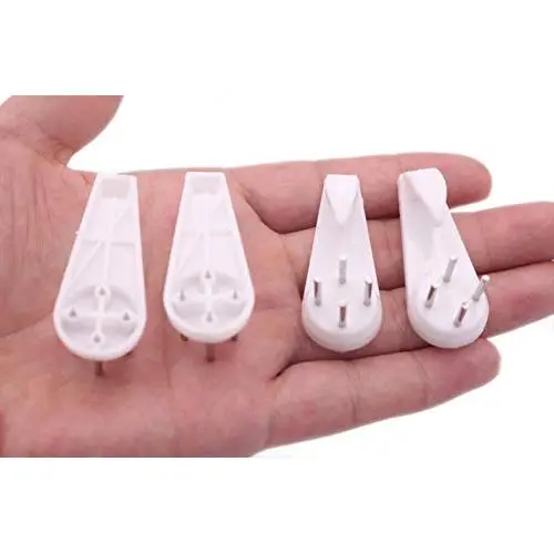 20PCS White Durable Assorted Concrete Hard Wall Photo Album Picture Hanging Kit Picture Frame Nail Hook Hanger Plastic Wall Hook Seamless Nail 20PCS White Durable Assorted Concrete Hard Wall Photo Album Picture Hanging Kit Picture Frame Nail Hook Hanger Plastic Wall Hook Seamless Nail