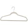 60PCS Non Slip Velvet Clothes Suit/Shirt/Pants Hangers White, Black, Purple,Red