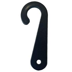 handrong 1000 Pieces Plastic J Hooks Fasteners for Socks T-Shirts Clothing Retail Display Hanger (Balck)