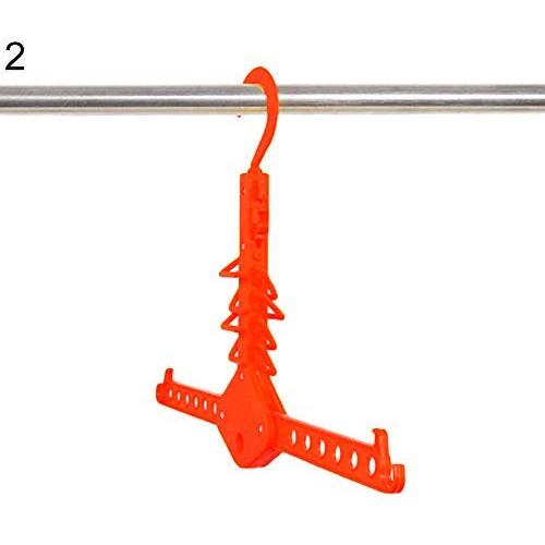 Portable Folding Clothes Hanger Travel Magic Drying Rack Organizer Clothing Hook - Red GlobalDeal