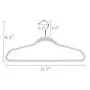 Quality Plastic Non Velvet Non-Flocked Thin Compact Hangers Swivel Hook Gray (50) Quality Plastic Non Velvet Non-Flocked Thin Compact Hangers Swivel Hook Gray (50)