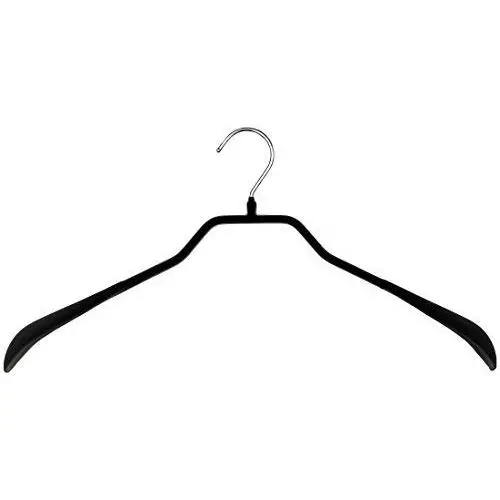 Mawa by Reston Lloyd BodyForm Series Non-Slip Space-Saving Extra Wide Clothes Hanger For Jackets, Suits & Coats, Style 46/L , Set of 6, Black Mawa by Reston Lloyd BodyForm Series Non-Slip Space-Saving Extra Wide Clothes Hanger For Jackets, Suits & Coats, Style 46/L , Set of 6, Black