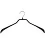 Mawa by Reston Lloyd BodyForm Series Non-Slip Space-Saving Extra Wide Clothes Hanger For Jackets, Suits & Coats, Style 46/L , Set of 6, Black Mawa by Reston Lloyd BodyForm Series Non-Slip Space-Saving Extra Wide Clothes Hanger For Jackets, Suits & Coats, Style 46/L , Set of 6, Black