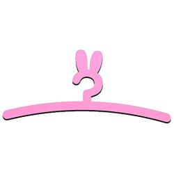 buyanputra Cartoon Rabbit Shape Softcover Clothes Holder Rack Drying Hanger for Kids Room School