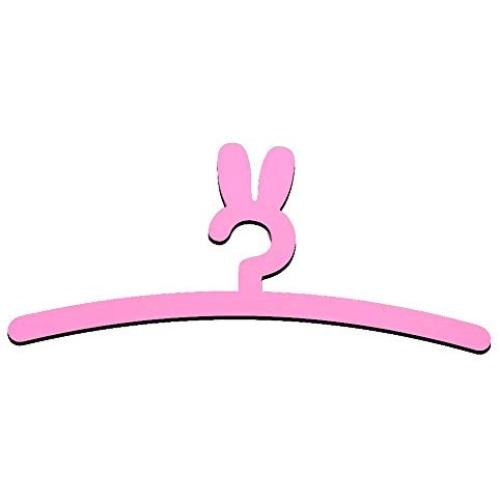 buyanputra Cartoon Rabbit Shape Softcover Clothes Holder Rack Drying Hanger for Kids Room School