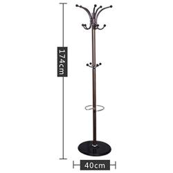 COAT RACK Home Hanger European Clothes Rack Multi-Functional Iron (Color : Black)