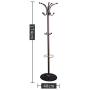 COAT RACK Home Hanger European Clothes Rack Multi-Functional Iron (Color : Black)
