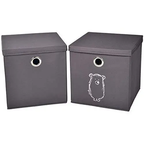 Bothwin Fabric Storage Boxes, Foldable Storage Cubes with Lid Fabric Storage Basket Bins (12 Bothwin Fabric Storage Boxes, Foldable Storage Cubes with Lid Fabric Storage Basket Bins (12