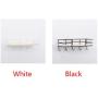 yodaliy Storage Rack Decoration Wall Mounted Kitchen Simple Cloth Hanger with Hook Wooden Iron Shelf Bedroom Office Holder DIY Home