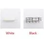 yodaliy Storage Rack Decoration Wall Mounted Kitchen Simple Cloth Hanger with Hook Wooden Iron Shelf Bedroom Office Holder DIY Home
