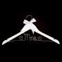 Ella Celebration Mrs Wedding Dress Hanger, Wood and Wire Hangers for Bride (White with Silver Wire) Ella Celebration Mrs Wedding Dress Hanger, Wood and Wire Hangers for Bride (White with Silver Wire)