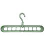 Basde Clothes Hanger Clothes 9 Hole Towel Hook Closet Organizer Plastic Storage Rack, Over The Door Hook Hanger, Heavy-Duty Organizer Practical Finishing Frame Hanger