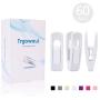 Trgowaul Velvet Hangers Clips 60 Pack, Pants Hangers Velvet Clips, Strong Finger Clips Perfect for Thin Velvet Hangers (White 60 pc)