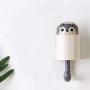 DOITOOL Cartoon Squirrel Wall Plug Hook Hanging Key Hook Wall Clothes Hanger for Kitchen Bathroom Coat Hat (Grey)