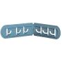 6 Hooks Wall Mounted Clothes Hats Hanger Portable Bathroom Accessory Towel Rack Holder Well Made Easy to Use - Blue 6 Hooks Wall Mounted Clothes Hats Hanger Portable Bathroom Accessory Towel Rack Holder Well Made Easy to Use - Blue