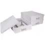 Bigso Oskar Fiberboard Label Frame Document Letter Box, 3.3 x 10.2 x 13.8 in, White Bigso Oskar Fiberboard Label Frame Document Letter Box, 3.3 x 10.2 x 13.8 in, White