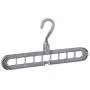 Multifunctional Hanger,PBudiYr Folding Anti-Skid Rotate Hanger Anti-Skid Multifunction Clothes Hanger Hook (Gray)