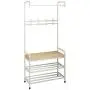 JIAYING Coat Rack Standing Multi-Functional Coat Rack,Industrial Coat Rack Shoe Bench, 3 in 1 Design, Easy Assembly, for Clothes Hat Scarf Hanger Bag Umbrella Shoes (Color : White) JIAYING Coat Rack Standing Multi-Functional Coat Rack,Industrial Coat Rack Shoe Bench, 3 in 1 Design, Easy Assembly, for Clothes Hat Scarf Hanger Bag Umbrella Shoes (Color : White)