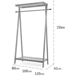 TD Racks Solid Wood Coat Rack Hanger Hangers Clothes Rack Landing Bedroom Room Bag Rack (Size : 80 cm)