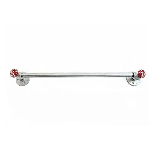 Galvanized Pipe Towel Bar, Industrial Steampunk pipe towel hook, industrial hook, rustic farmhouse hand towel holder hanger