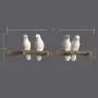 Evibooin Decor Wall Mounted Coat Rack | Birds On Tree Branch Hanger | for Coats, Hats, Keys, Towels, Clothes Storage Hanger (4 Hooks)