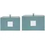 DesignOvation Sturdy Fabric Wrapped Decorative Memory Photo and Memento Organizer/Storage Boxes with Hinged Lids, Includes Dividers, Set of 2, Teal DesignOvation Sturdy Fabric Wrapped Decorative Memory Photo and Memento Organizer/Storage Boxes with Hinged Lids, Includes Dividers, Set of 2, Teal