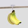 Invisible Acrylic Banana Hanger - Under Cabinet Hook for Bananas or Other Lightweight Kitchen Items. Hook Folds-up When Not in Use. Self-adhesive and Pre-drilled Holes. Keep Bananas Fresh. (Clear)