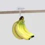 Invisible Acrylic Banana Hanger - Under Cabinet Hook for Bananas or Other Lightweight Kitchen Items. Hook Folds-up When Not in Use. Self-adhesive and Pre-drilled Holes. Keep Bananas Fresh. (Clear)