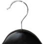 SAASNY Suit Hangers,（Pack of 20） Black Clothes Hangers Wooden Wood Clothes Coat Hangers with Round Trouser Bar and Shoulder Notches Strong Premium Heavy Duty