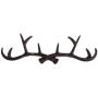 Baoblaze Chic Cast Iron Deer Antlers Wall Hooks Strong Coat Towel Clothes Hat Key Hanger Holder, Xmas Gift Home Decoration - Brown