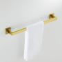 Marmolux Acc Towel Bar for Bathroom Stainless Steel Kitchen Single Towel Rack Bathroom Hardware Accessories Towel Holder Wall Mount Rustproof Towel Hanger Modern Square 24-Inch Towel Rod Brushed Gold