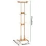 Ymjdmb Assembly Coat Rack Stand Hat Hanger Tree Holder, Bamboo Clothes Organizer for Hallway Entryway Room Home Office