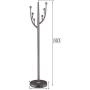 Floor Hanger Leqi Fashion Coat Rack Hanger Floor Tree Clothes Rack Floor Hangers Bedroom Simple Modern Silver Multifunctional Coat Rack (Color : Gray)
