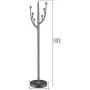 Floor Hanger Leqi Fashion Coat Rack Hanger Floor Tree Clothes Rack Floor Hangers Bedroom Simple Modern Silver Multifunctional Coat Rack (Color : Gray)