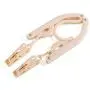 Studyset Portable Folding Travel Hanger Detachable Clips Foldable Non-Slip Clothes Hanger Beige with Clips