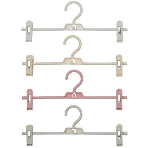 Creative Adult Retractable Stacking Pants Hangers for Clothes Wall Hanger Plastic Pants Folder Clothes Hanger Bra 10pcs Random Color