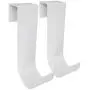 MIDE Products 2-10-WHT Slip-on Fence Hooks, White, Pair