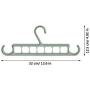 10pcs Random Color Multifunction Wardrobe Space Saving, 9-Hole Magic Clothes Hanger Closet Storage Vertical Organizer Coat Hanger with Hook
