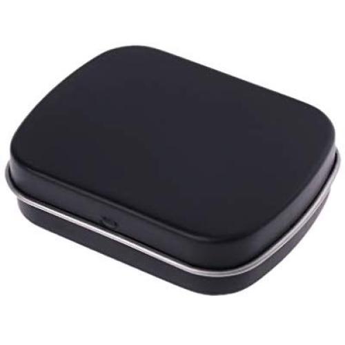 eletyuty Storage Boxes 1 Piece Portable Metal Tinplate Flip Storage Boxes Case Organizer Containers for Jewelry Money Coin Candy Keys Small Items
